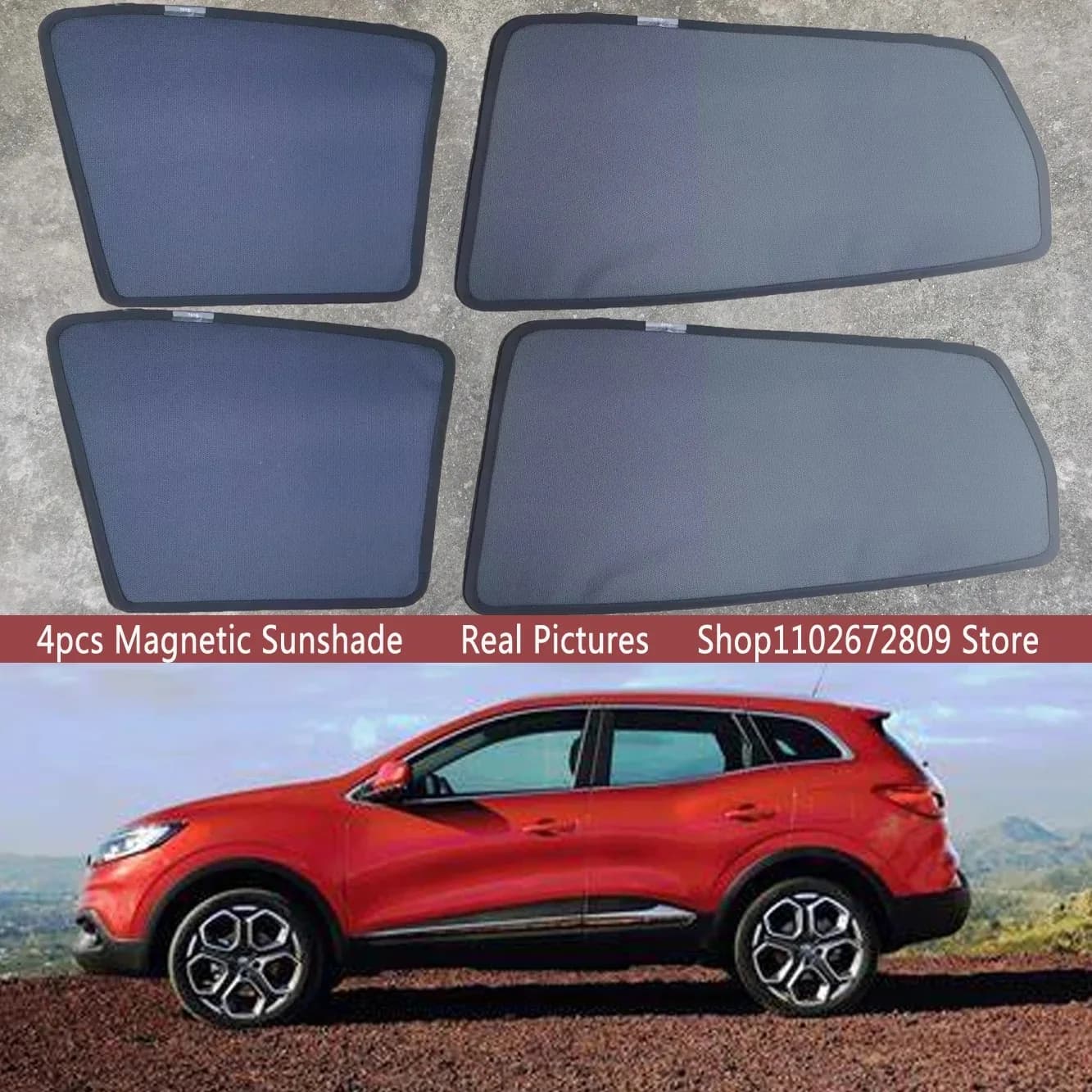 Magnetic Car Sunshade Shield Front Windshield Frame Curtain Sun Shades For Renault Kadjar 2015 - 2025 2016 2017 2018 Accessories
