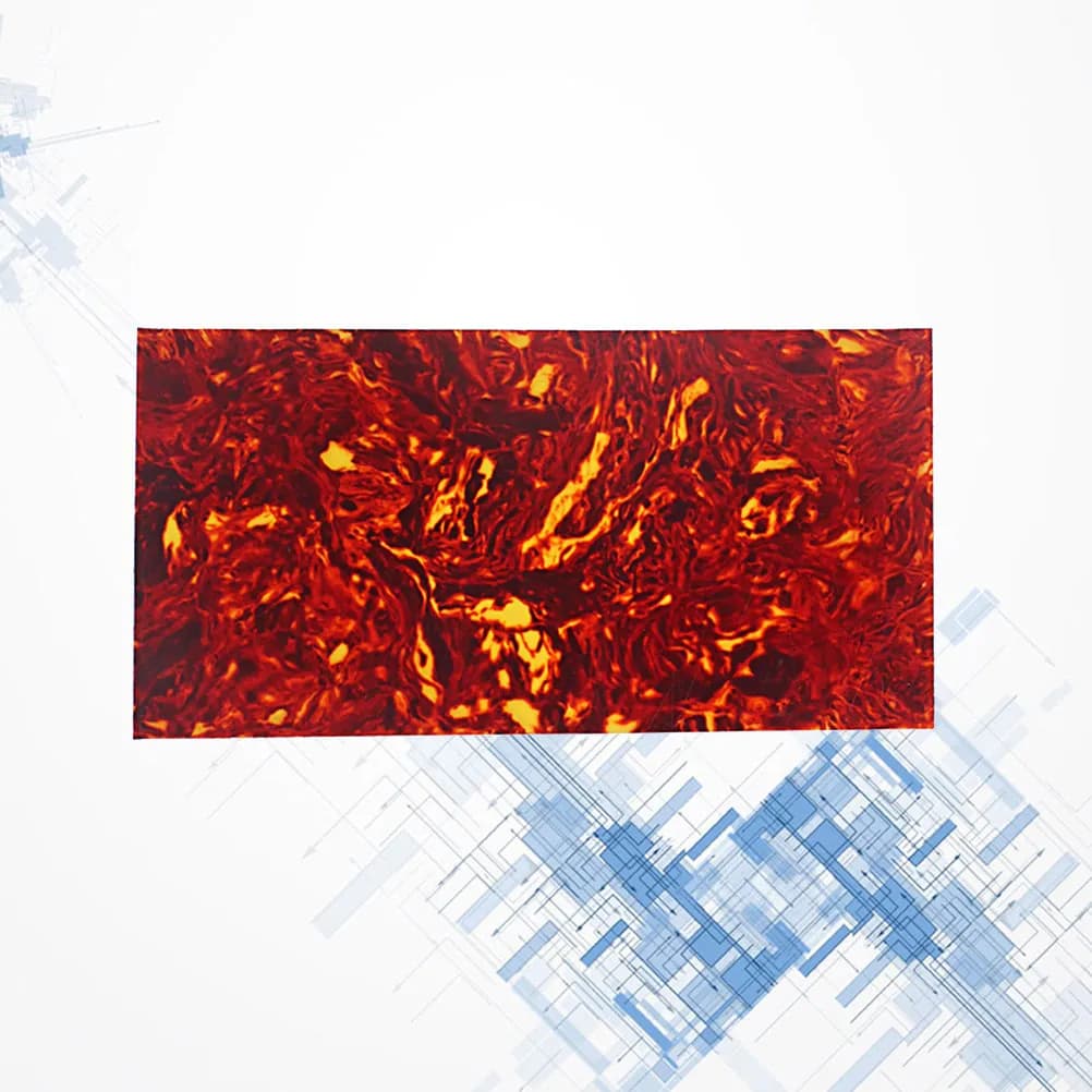 Pannello Protettivo per Chitarra Acustica, Rosso Scuro Diffuso, Materiale Premium Anti-Deformazione