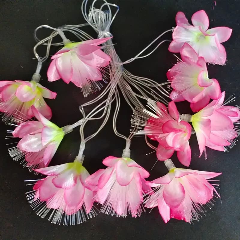 Flowers LED String Lights Indoor Party Christmas Hanging Lighting Decoration Battery USB Powered Fairy Lights Curtains
