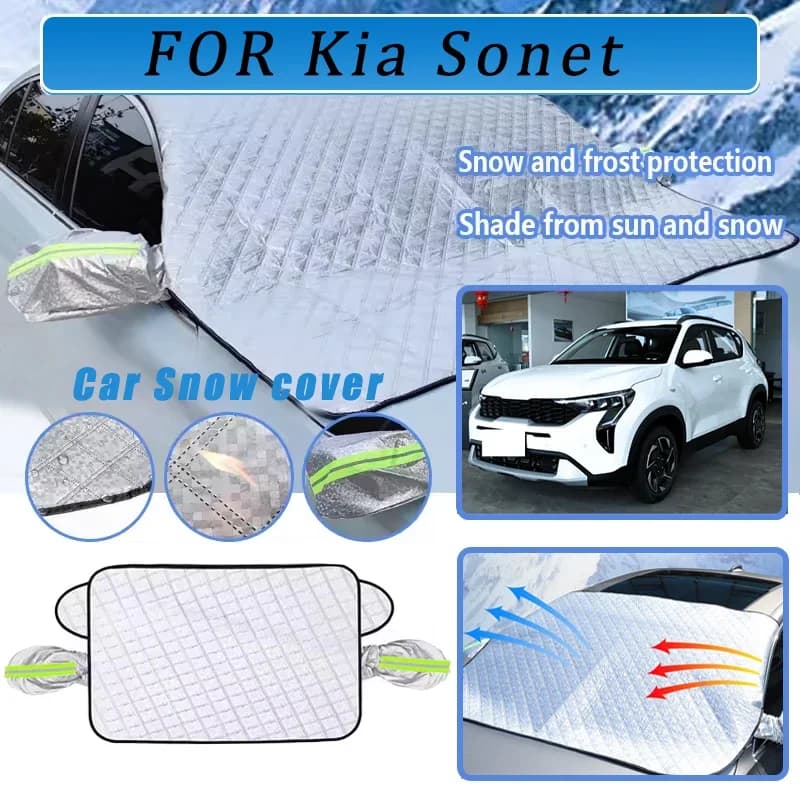 Copertura per parabrezza parasole per auto addensata ora con 5/9 magneti Protezione UV Anti snowboard Luce solare per Kia Sonet