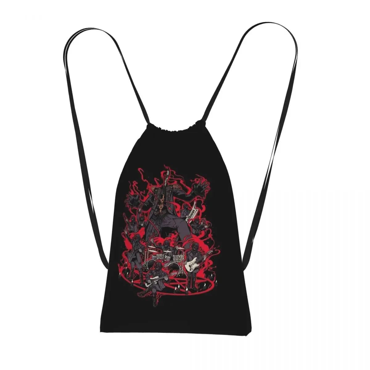 Tobias Forge Ghost Backpacks Casual Drawstring Bags Storage Bag Book Bags for Man Woman School
