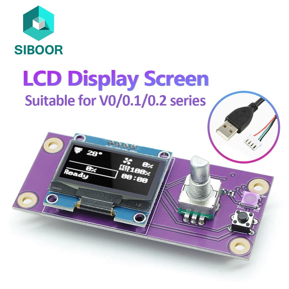 Voron V0 V0.1 V0.2 OLED Display for Raspberry Pi/Gemini RGB Light Smart Display for Voron V0.2 3D Printer Accessories