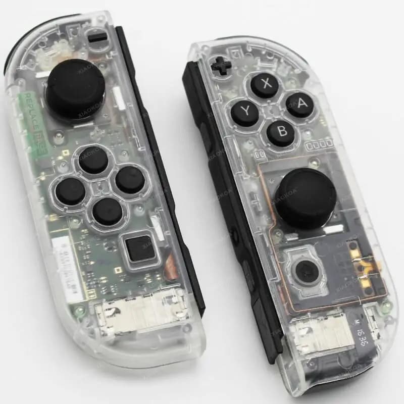 Guscio Protettivo Trasparente di Ricambio per Controller Joy-Con Nintendo Switch (Sinistro e Destro)