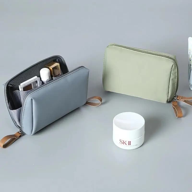 Mini Lipstick Organizer Makeup Bag Portable Compartmentalized Cosmetic Pouch Women Compact Travel Storage Case Purse Insert Inner Bag Beauty Accessories Container For Handbag
