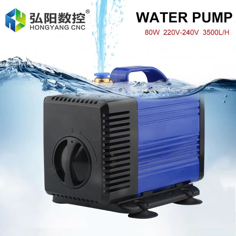 Multifunctional Submersible Pump 80W 3.5M Water Pump 3500L/H CNC Spindle Water Pump / Laser CO2 engraving and cutting machine