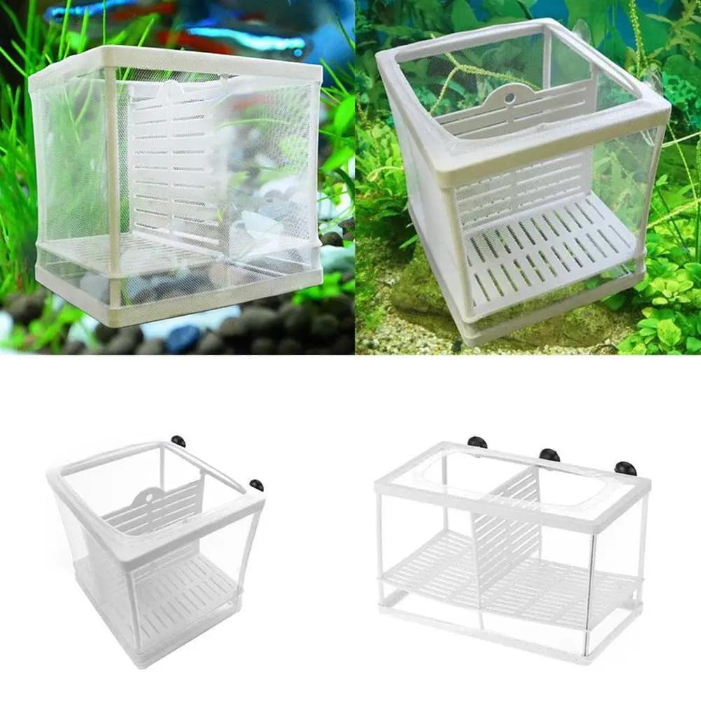 Acquario Allevamento di Pesci Isolamento Scatola di Maglia Net Incubatrice Allevatore Per Acquario Garza Trappola Allevamento di Pesci Incubatrice Allevamento Netto