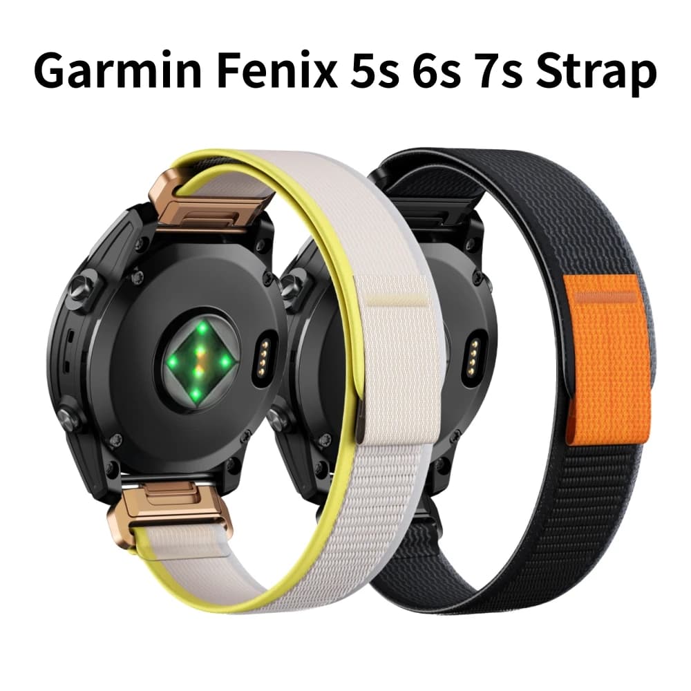 Cinturino a sgancio rapido in Nylon morbido da 20mm per Garmin Fenix5s 5splus 6 6sPro 7s 7sPro Instinct 2s cinturino per cinturino facile da montare