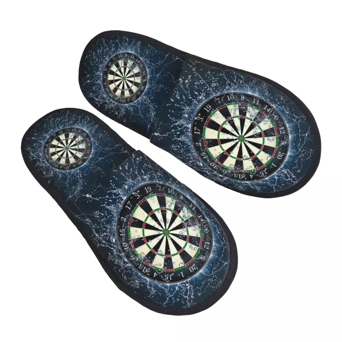 Pantofole da casa personalizzate per tiro con l'arco con freccia, bersaglio, freccette, da donna, comode scarpe da pantofola per hotel in memory foam