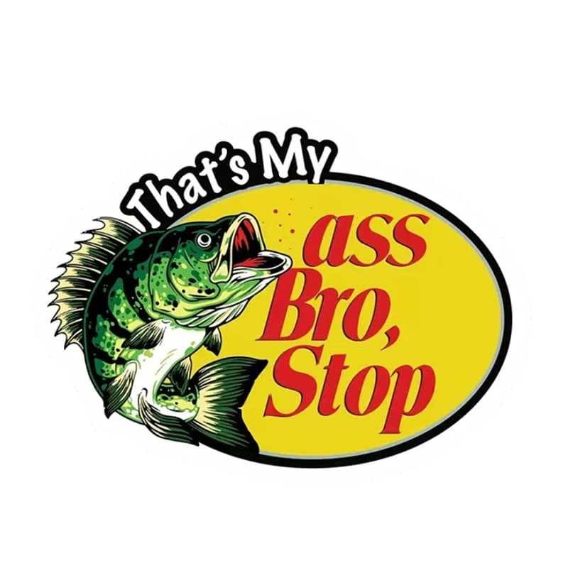 Adesivi per auto con parole divertenti che sono il mio culo Bro Stop Sticker Pack accessori esterni decalcomanie in PVC impermeabile