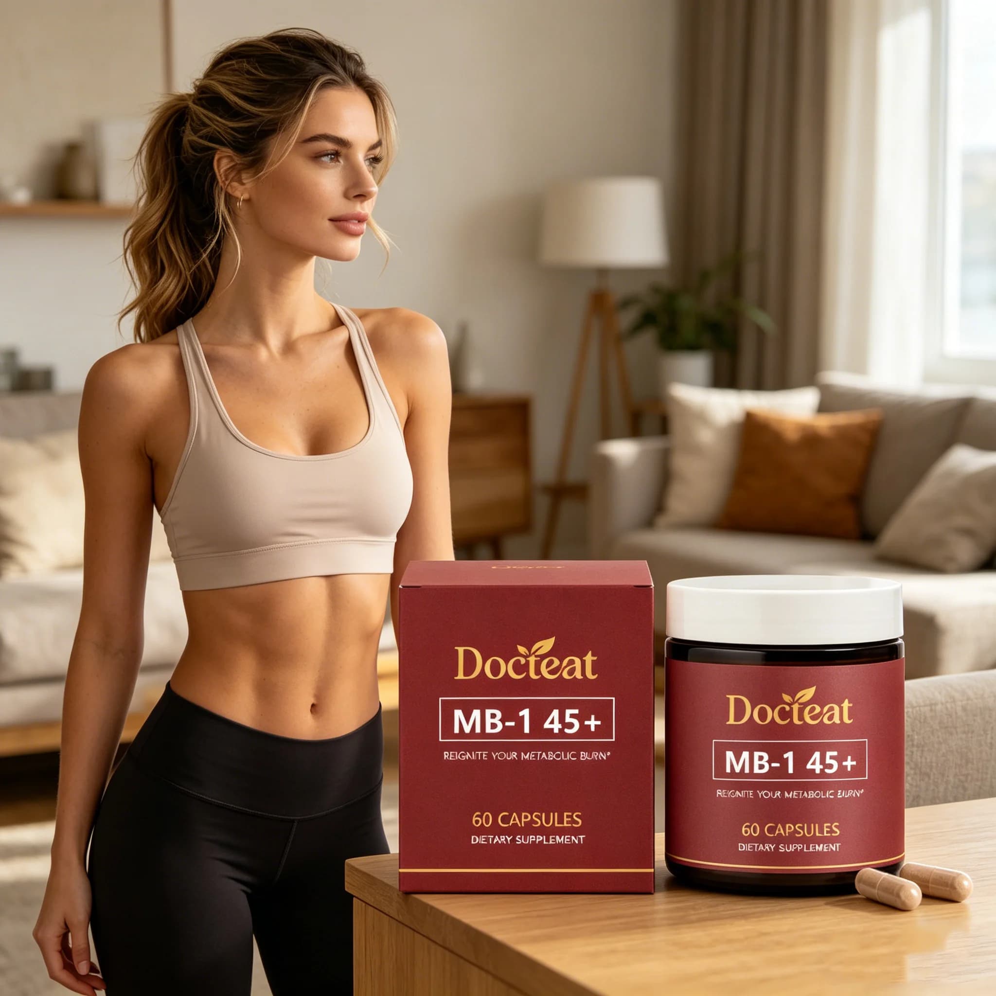 DOCTEAT Capsule Dimagranti per Donne, Detox, Soppressore dell'Appetito, Brucia Grassi, Favorisce la Digestione Intestinale, Capsule per la Salute Femminile