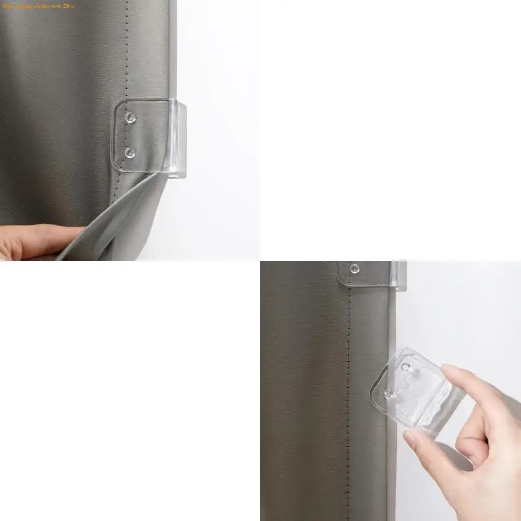 203F 2/4/8 pezzi Clip trasparenti per tende da doccia Clip paraspruzzi autoadesive antivento