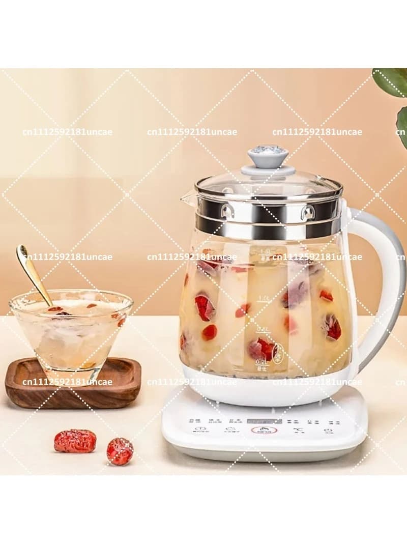 220V 1.5L Glass Electric Kettle Automatic Health Pot Mini Multi Cooker for Tea Dessert