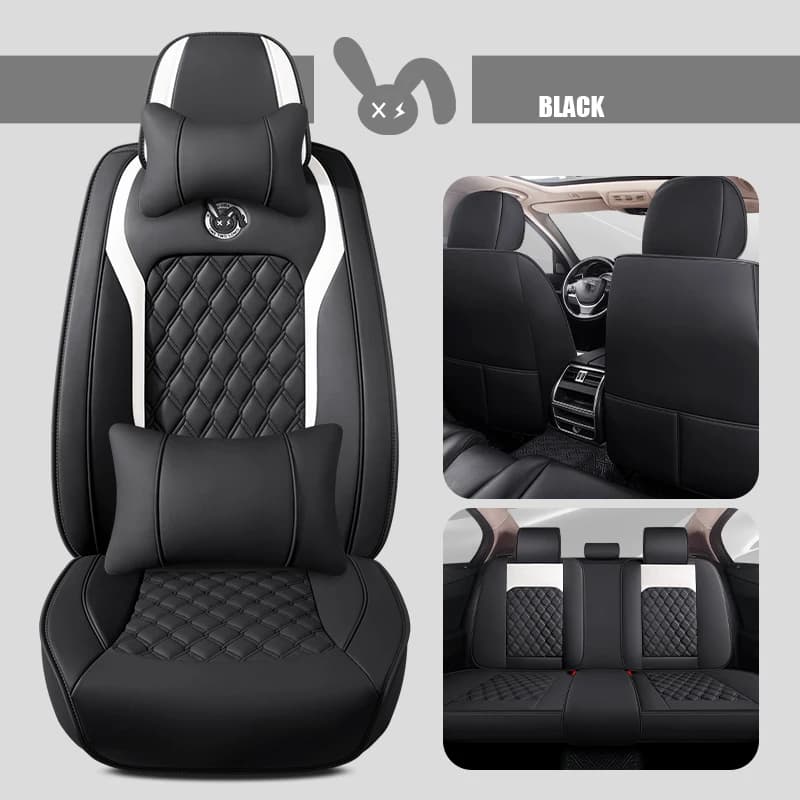 Universal Durable PU Leather Car Seat Covers for Hyundai Tucson Ioniq 5 IX35 HB20 Niro Accent Crete Interior Accessories Car