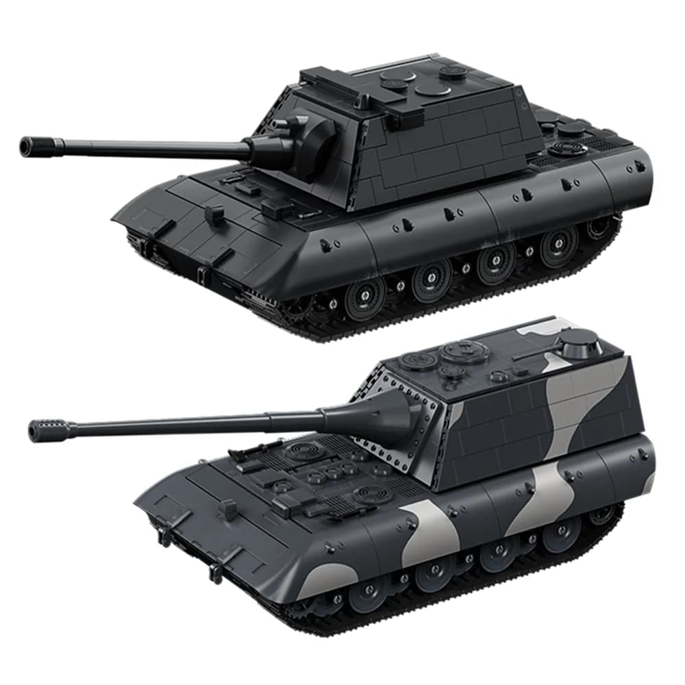 Guerra mondiale 2 WW2 Esercito Militare Soldati E-100 Carro Pesante Modello Assemblare Building Blocks Giocattoli Dei Mattoni Per Il Regalo Dei Bambini