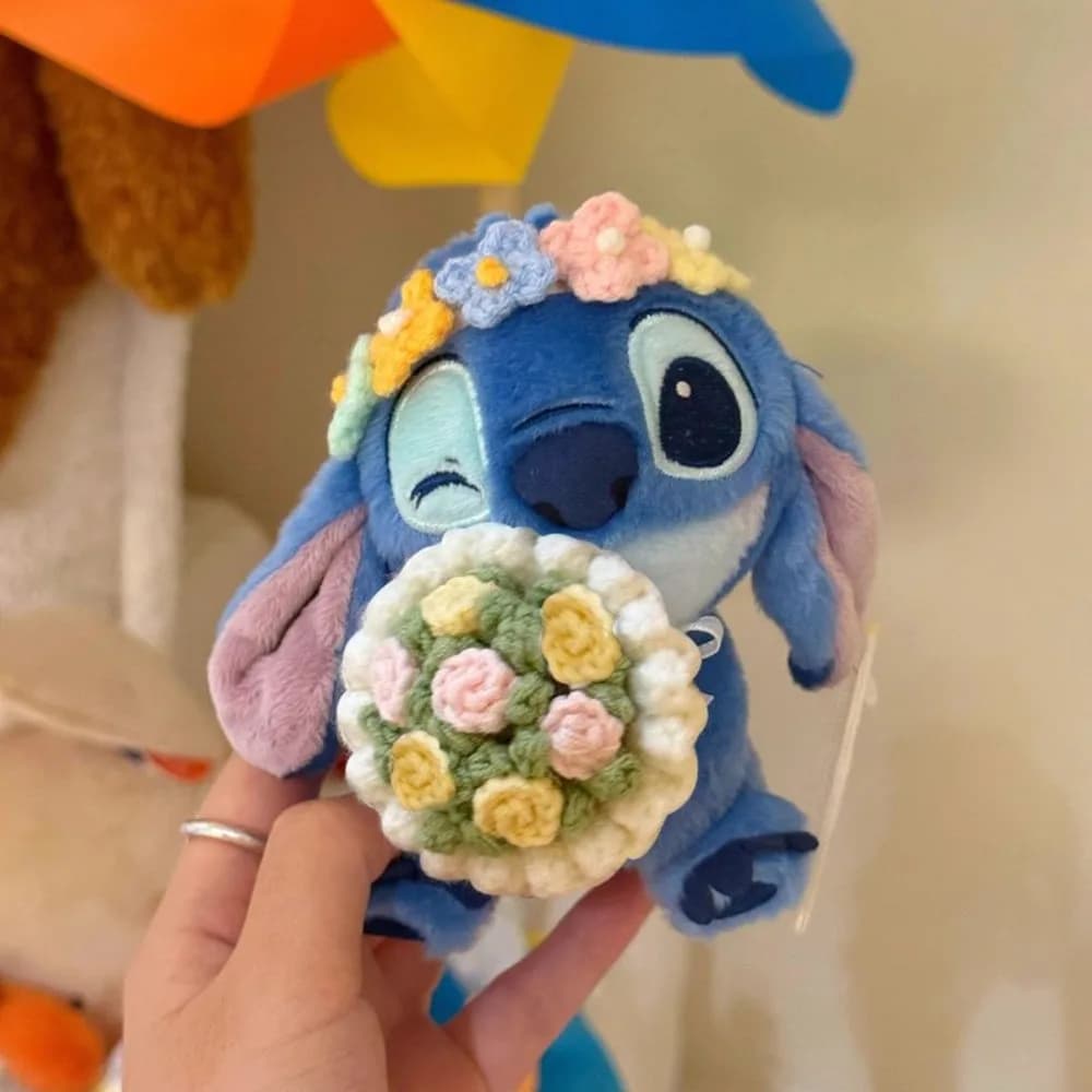 Anime Peripherals Stitch Figure Cotton Doll Pendant Stitch Figurine Cartoon Puppet Decoration Collection Toys Birthday Gifts