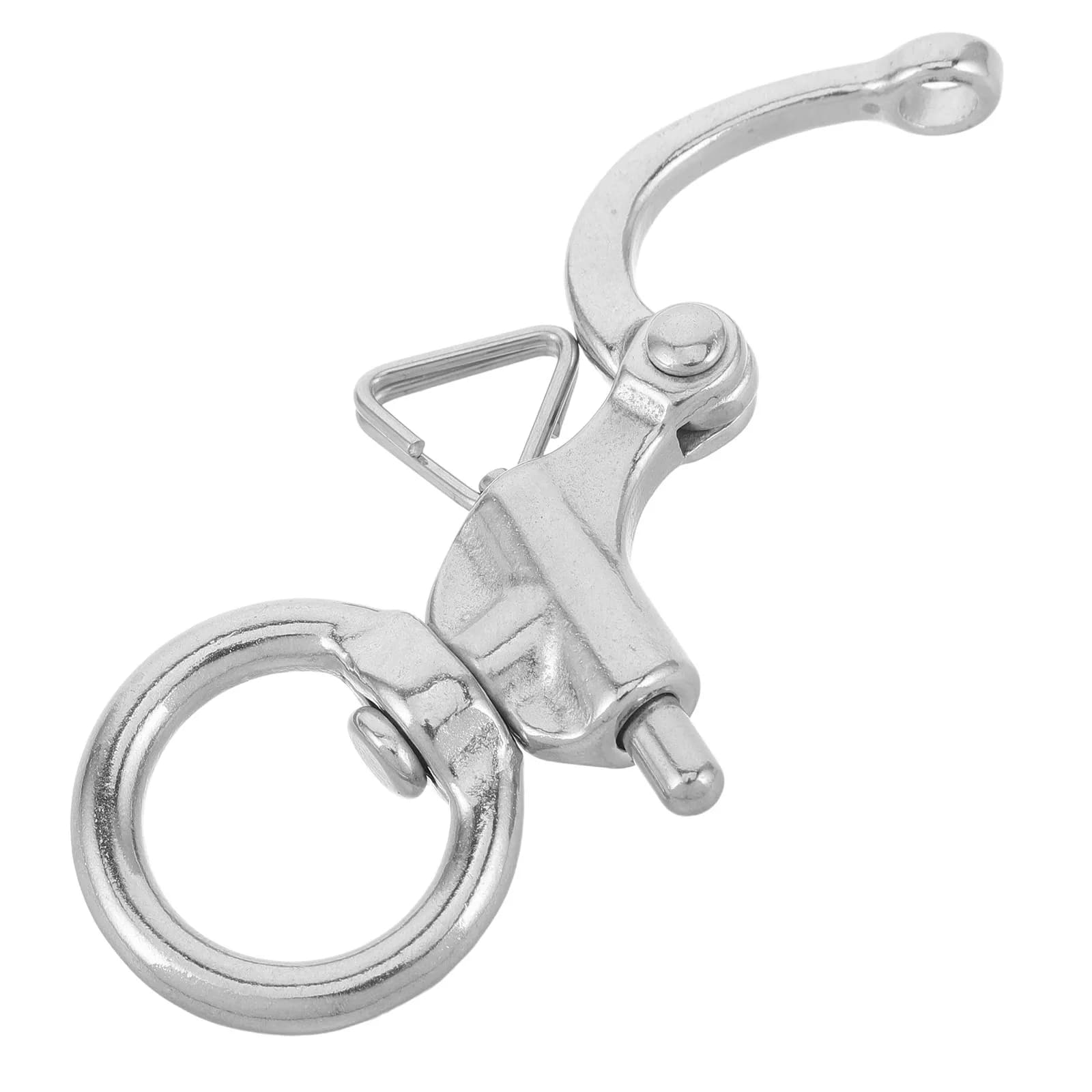Grillo Girevole per Imbarcazioni 65mm in Acciaio Inossidabile di Grado Marino, Clip di Sicurezza a Sgancio Rapido, Clip per Corda di Ormeggio, Gancio per Catena di Ancoraggio, Navigazione