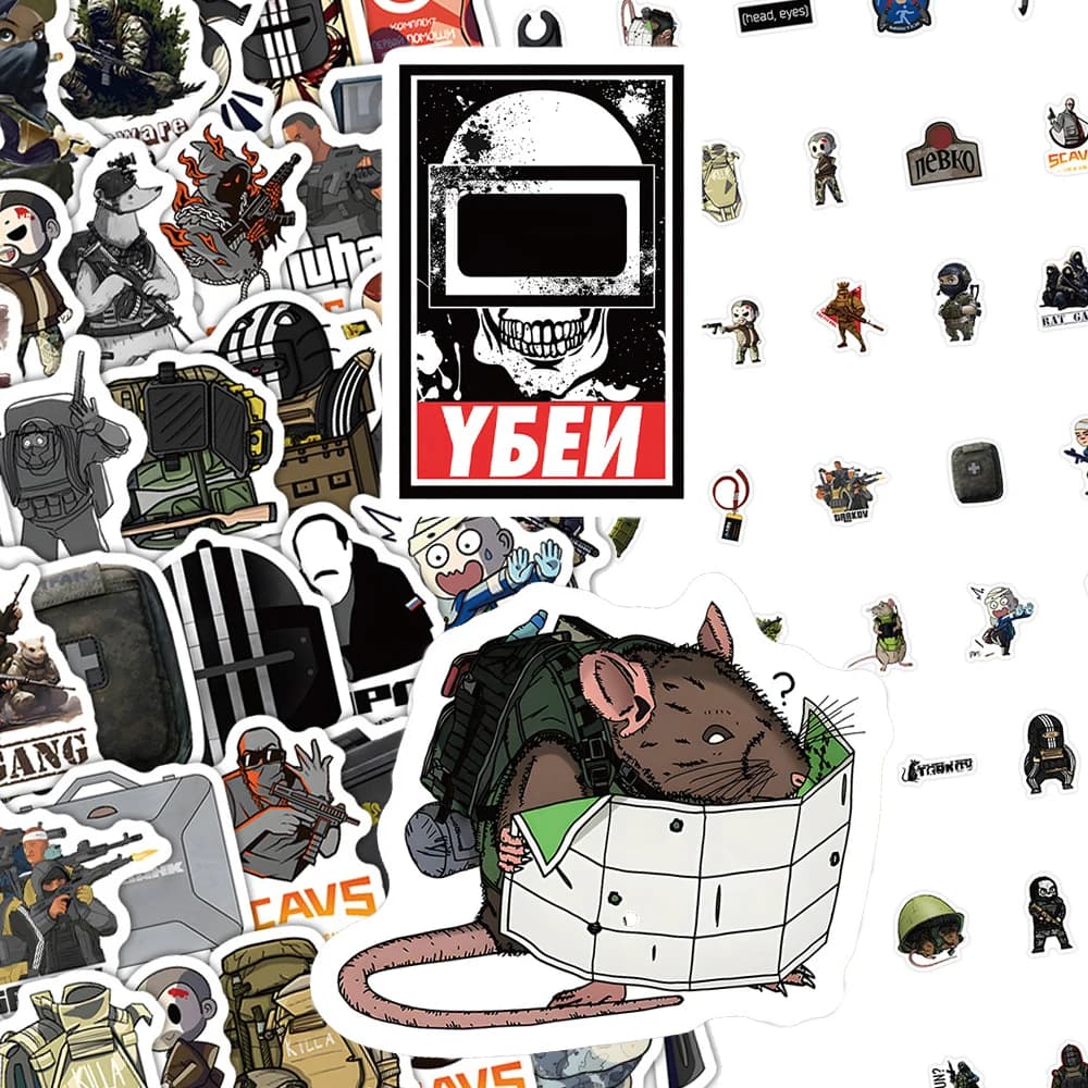 10/30/50/100pcs Gioco Fantastico Fuga Da Tarkov Adesivi Cartoon Graffiti Adesivo FAI DA TE Notebook Laptop Telefono Decalcomanie Impermeabili pacchetto
