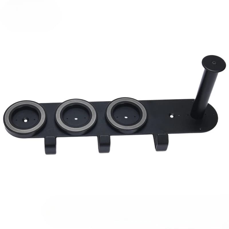 Supporto da parete per asciugacapelli da bagno, adatto per asciugacapelli Dyson, supporto 2-in-1, ferro arricciacapelli, portaoggetti da bagno