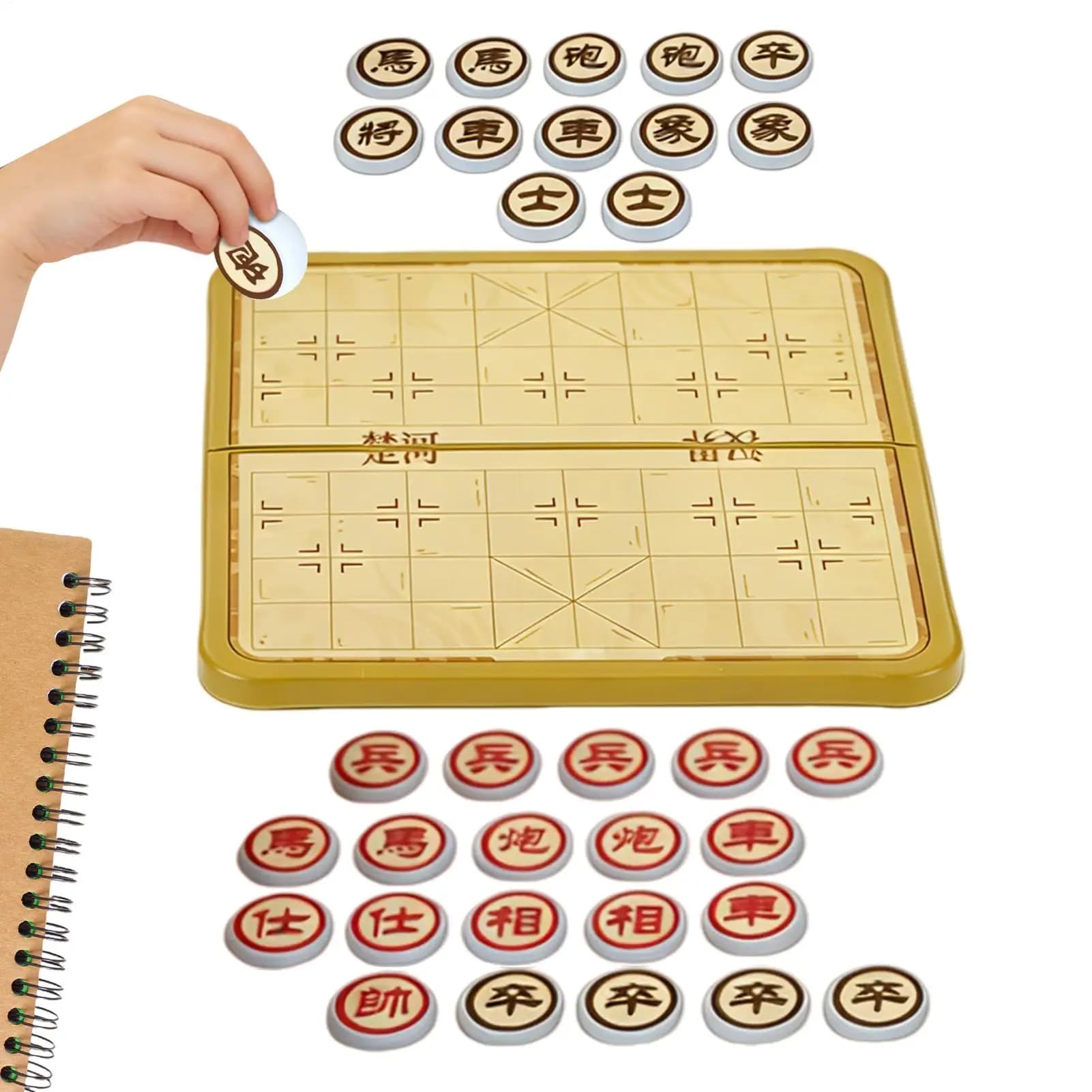 Set di scacchi pieghevoli magnetici Gioco da tavolo da viaggio portatile Giocattolo educativo per bambini Principianti Gioco per famiglie Regalo di strategia notturna