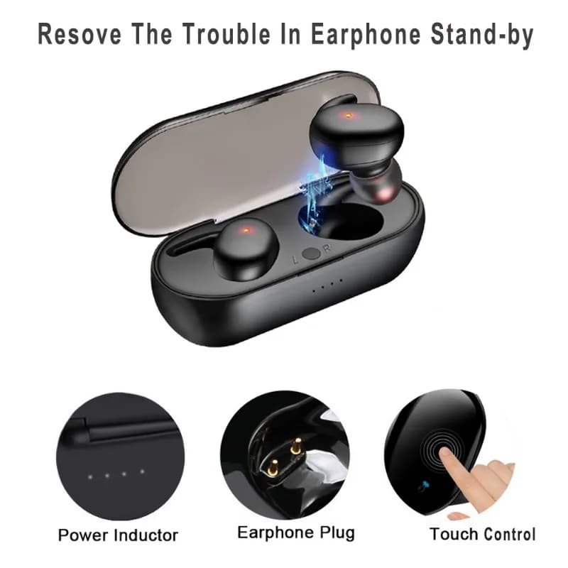Y30 TWS Wireless Headset Bluetooth Headset HiFi Stereo Sport Bluetooth Headphones Bluetooth Headphones with Microphone Headset for iPhone Android