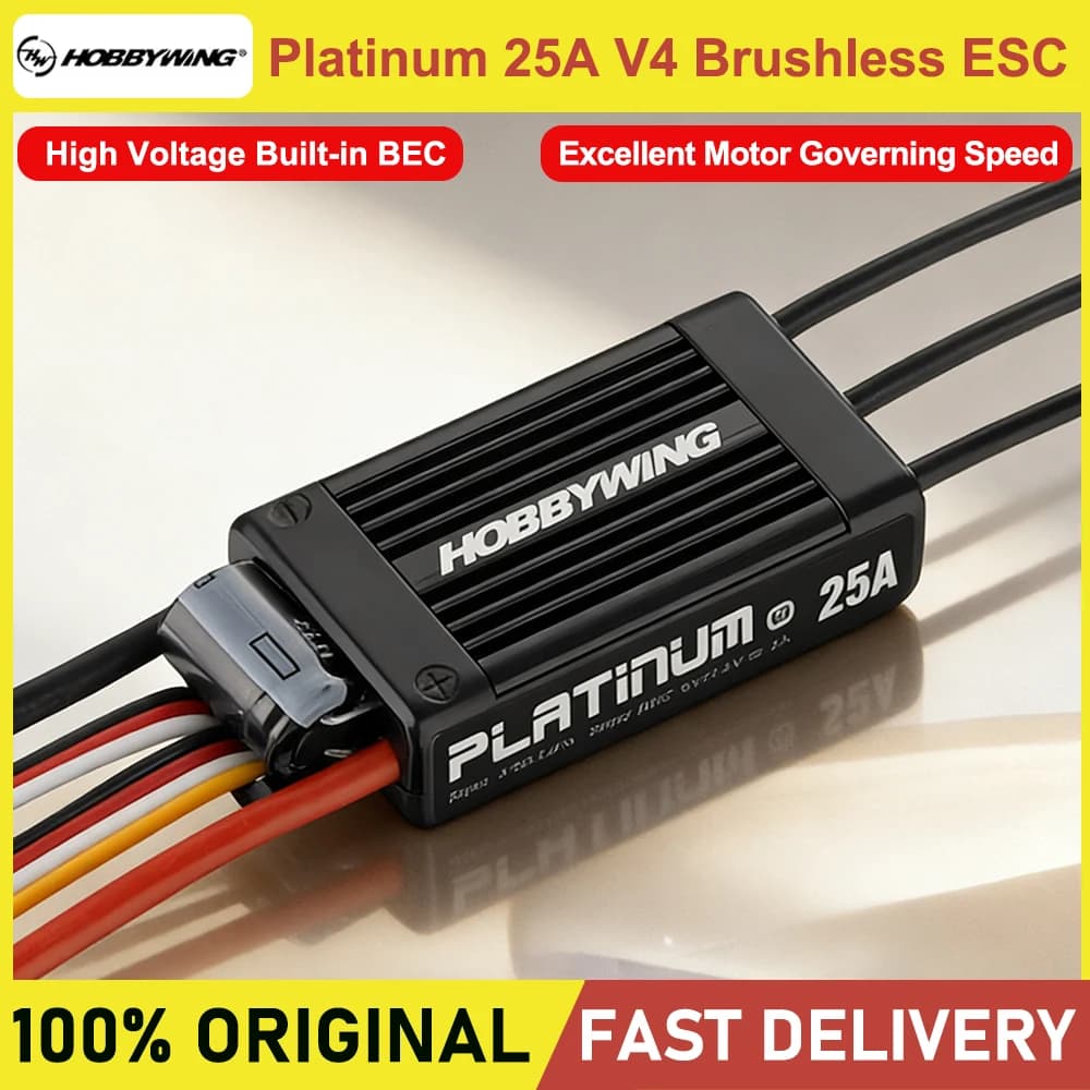 Hobbywing Platinum 25A V4 Brushless ESC For FPV Multirotor Helicopter RC Drone Aircraft Replacement Power Control Parts