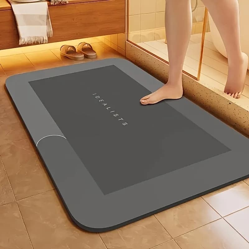 Tappetino da bagno Ous Earth super assorbente, antiscivolo, ad asciugatura rapida, morbido, per bagno, doccia, lavanderia BHL1050-cat