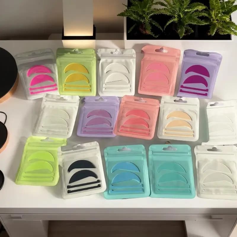 1 Set Cuscinetti Per Gli Occhi In Silicone Per Il Sollevamento Delle Ciglia Riutilizzabili Ciglia Perming Pad In Silicone Lash Lift Nastri Estensione Delle Ciglia Strumenti di Trucco