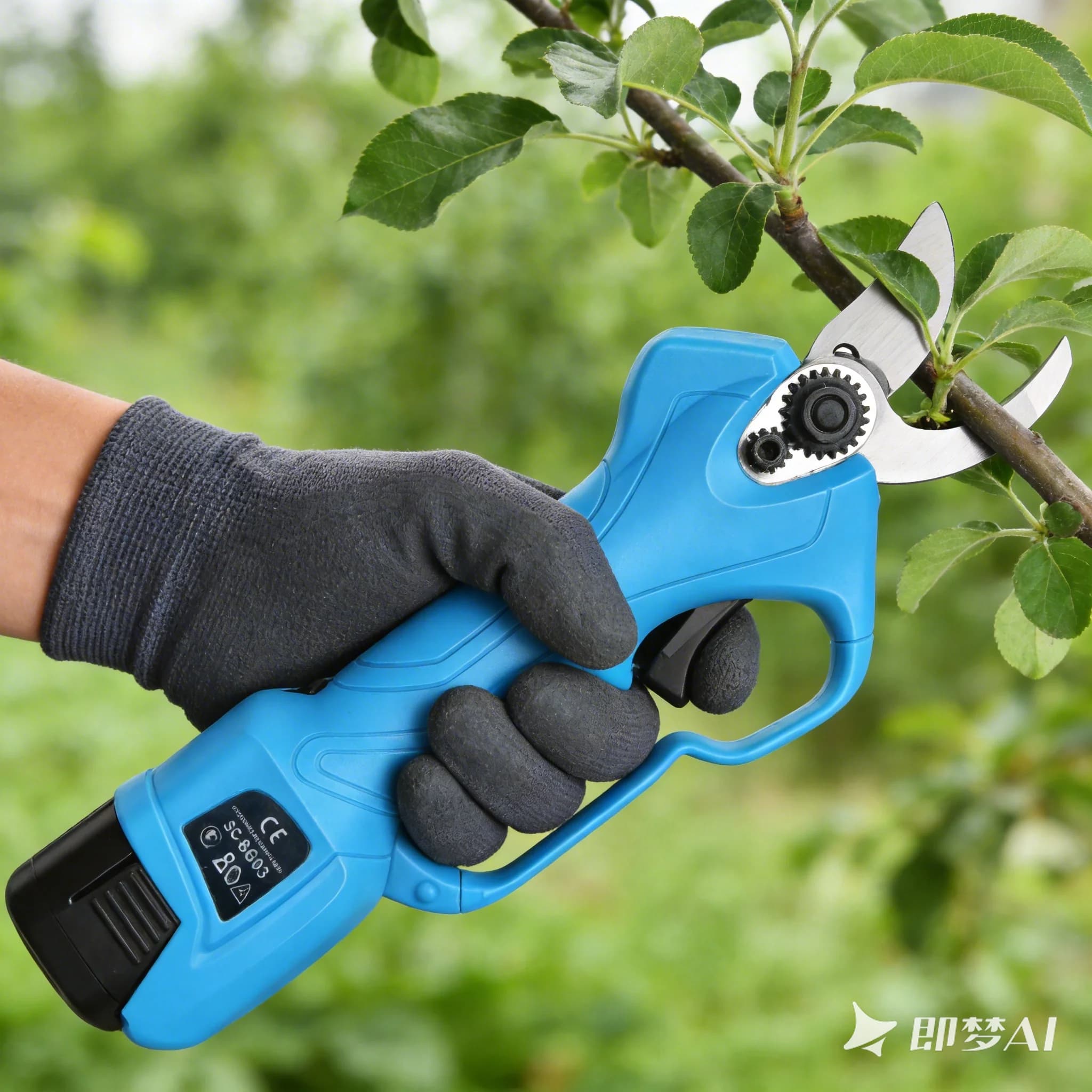 Potatore Elettrico Senza Fili con Batteria da 2000mAh per Taglio Rami, Attrezzo da Giardinaggio