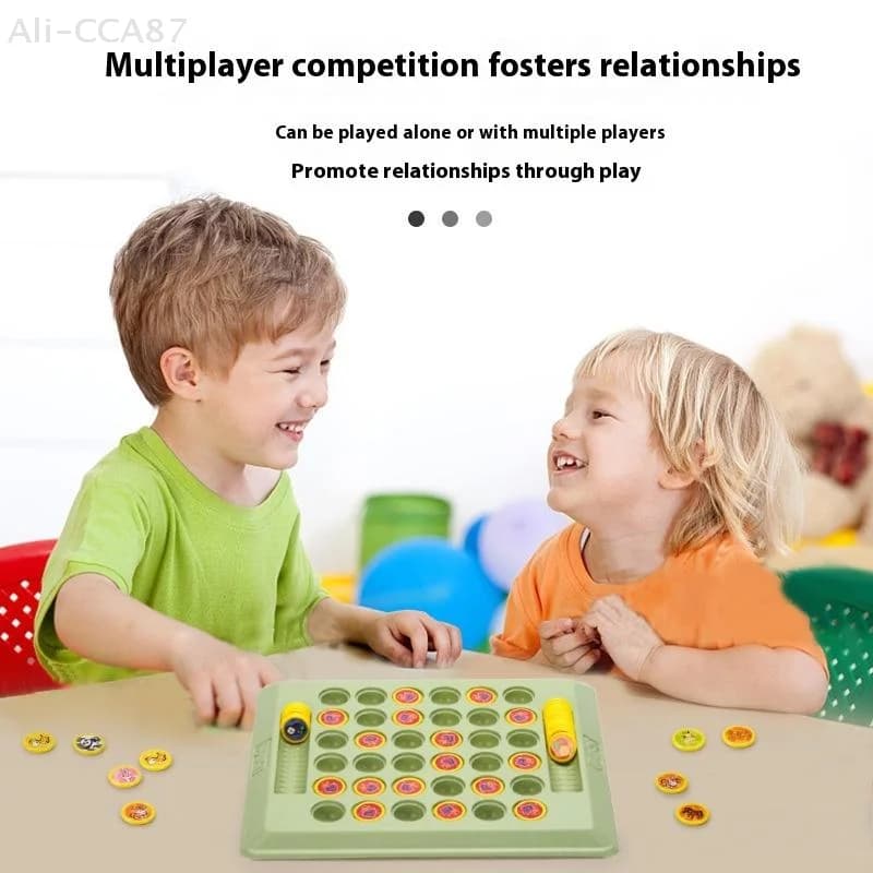 Giocattolo puzzle interattivo classico; Gioco da tavolo di strategia degli scacchi con vibrazione degli animali per genitori e bambini
