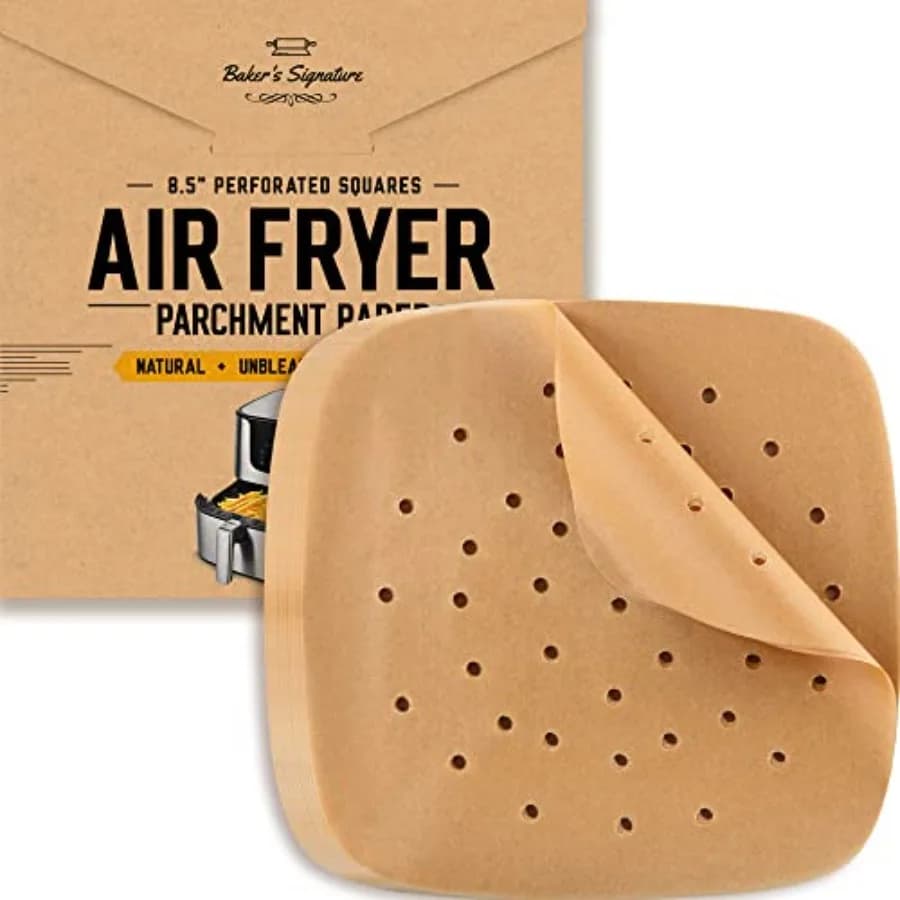 Bamboo Steamer Liner, 8.5" Air Fryer Parchment Paper Liners Sheets 220pcs Unbleached Bamboo Steamer Basket Liners Easy Cleanup,