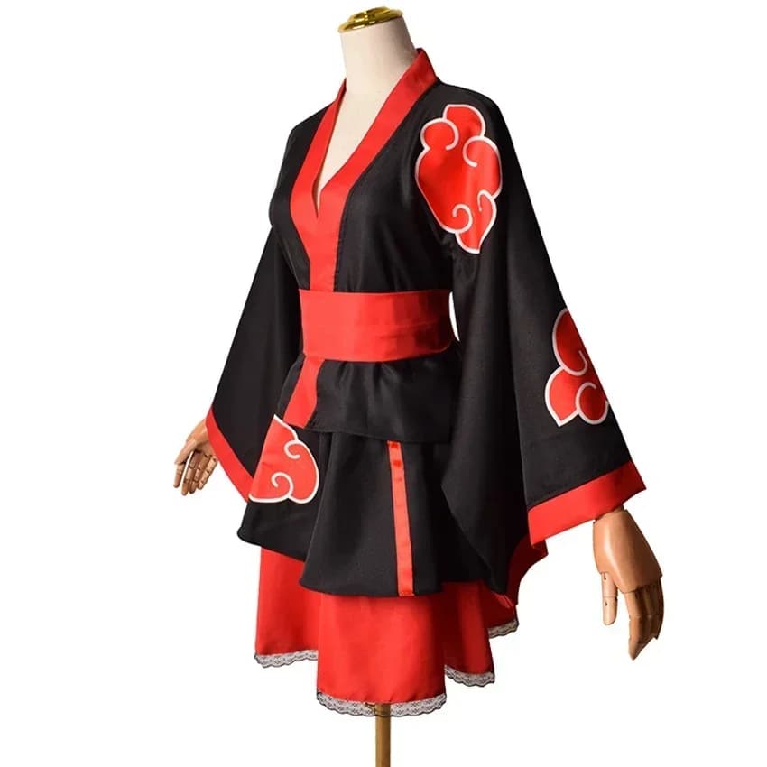 2026 Cosplay Vestidos Para Mulheres123 Estilos Japoneses Vestidos,traje, Akatsuki Quimono Uchiha Sasuke Terno New