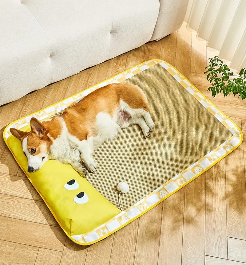 Materassino per animali domestici rinfrescante estivo - Materassino traspirante con infusione di gel per cani e gatti con base antiscivolo Pet Sleep Ice Pa
