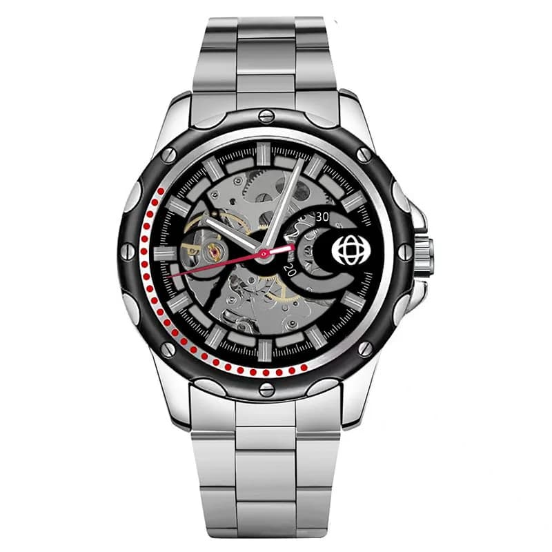 UTHAI M25 Leisure and Fashion Men's Watch Sports Automatic Hollow Mechanical Watch Cool Clock Gift，watches for man