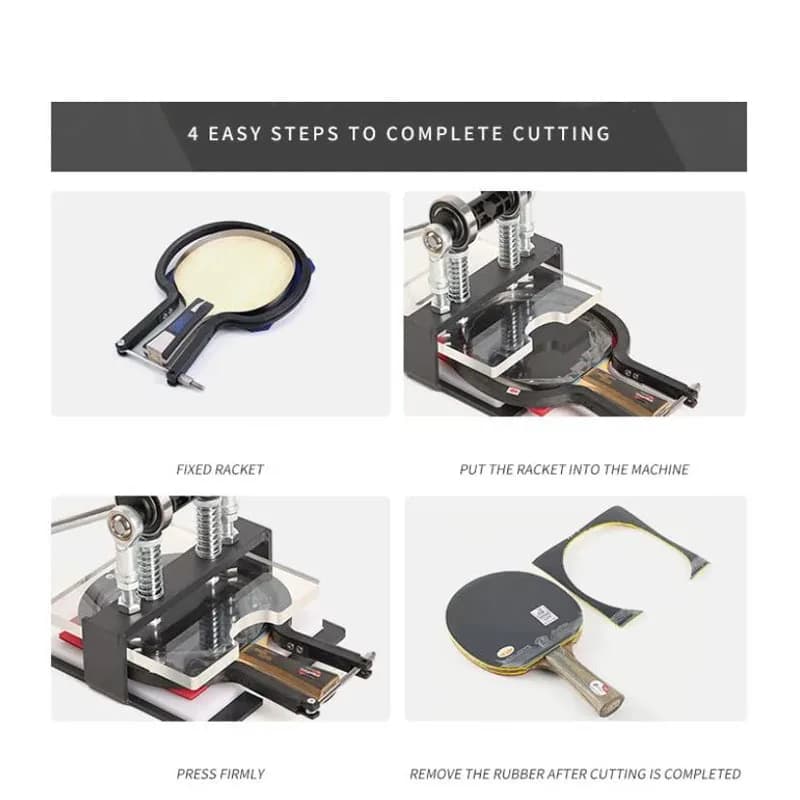 Universal Manual Press Table Tennis Rubber Cutter for Blade And Racket Horizontal Straight Handle