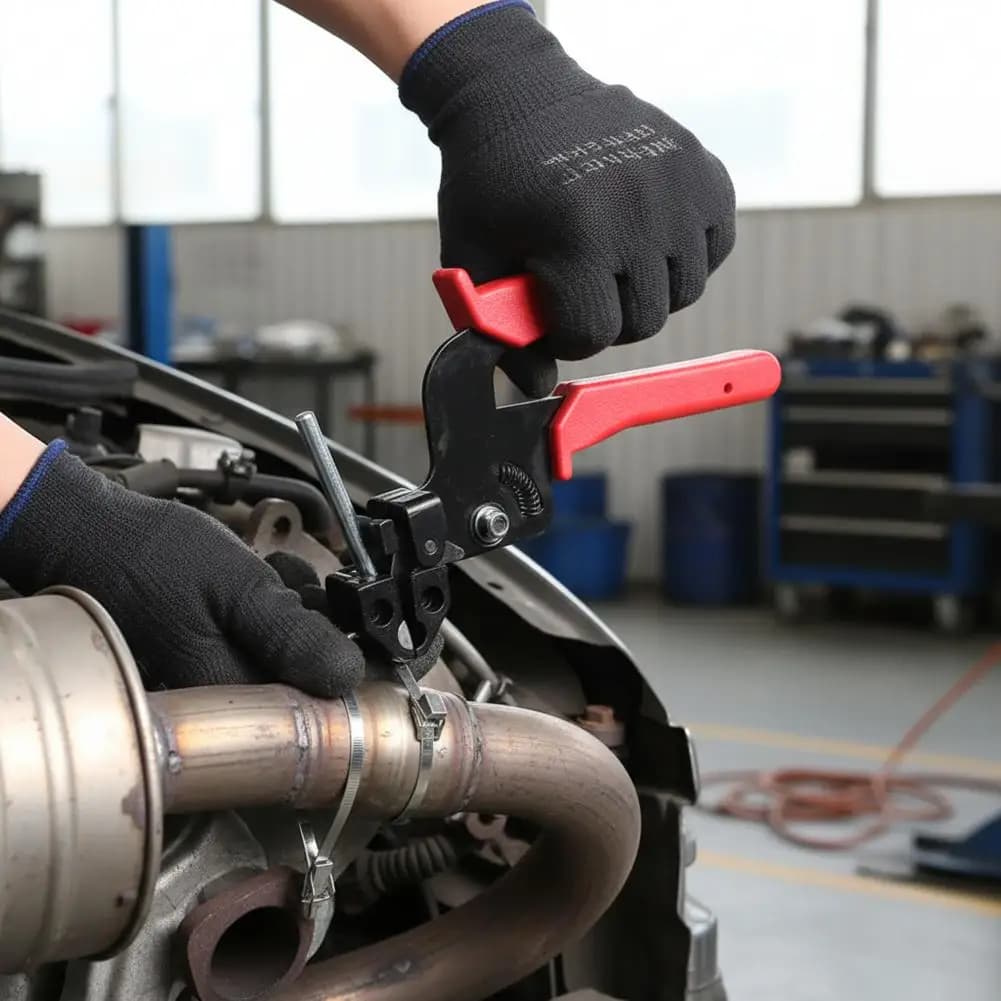 Pinza per fascette stringicavo, pistola automatica per fascette in acciaio inossidabile, strumento manuale di tensionamento e taglio, attrezzi per fascette in acciaio N5M5