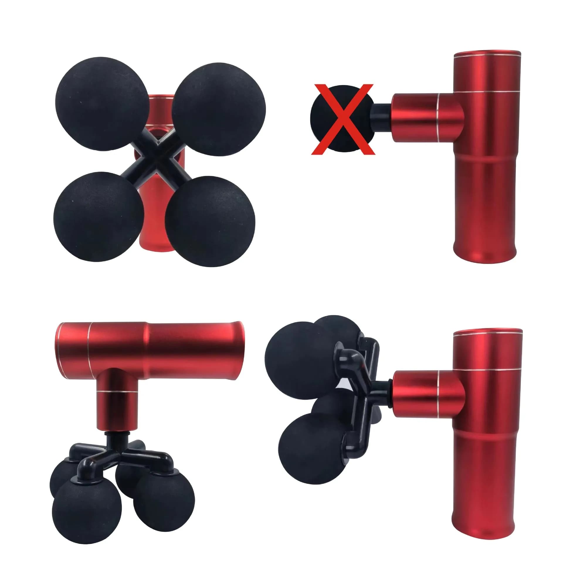 Creative Massage Head Fascia Gun, Plastic Massage Head Accessories, Muscle Massage Head, Spare Head for Deep Fabric Massage