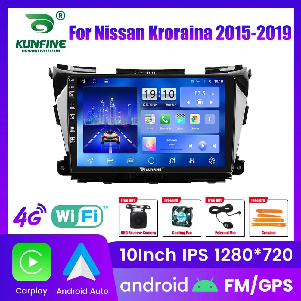 Autoradio Android per Nissan Kroraina 2015-2019, Stereo Auto 2Din Octa Core, Navigatore GPS, Schermo IPS, Carplay, Android Auto