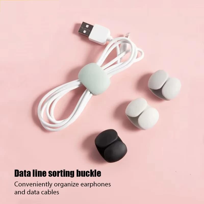 Mobile Phone Cable Manager Cables Organizer Anti-Tangle Data Line Winder Phone Charger Cord Organizer For Desk Car Bag Storage