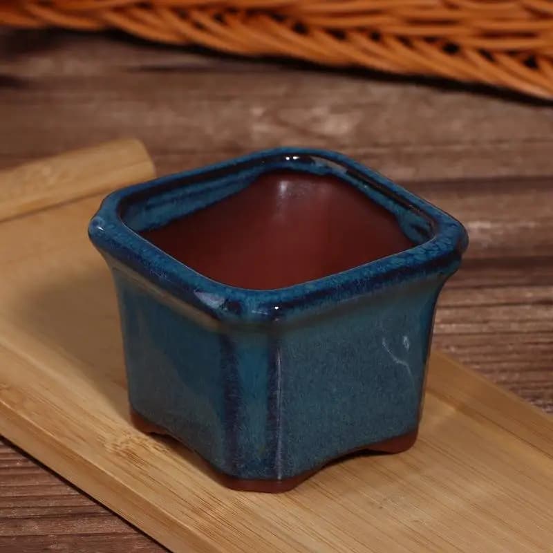 .New Sale.Dollhouse Miniature Chinese Style Bonsai Flowerpot Ceramic Craft Plant Pot Planter Decor Scene Decoration