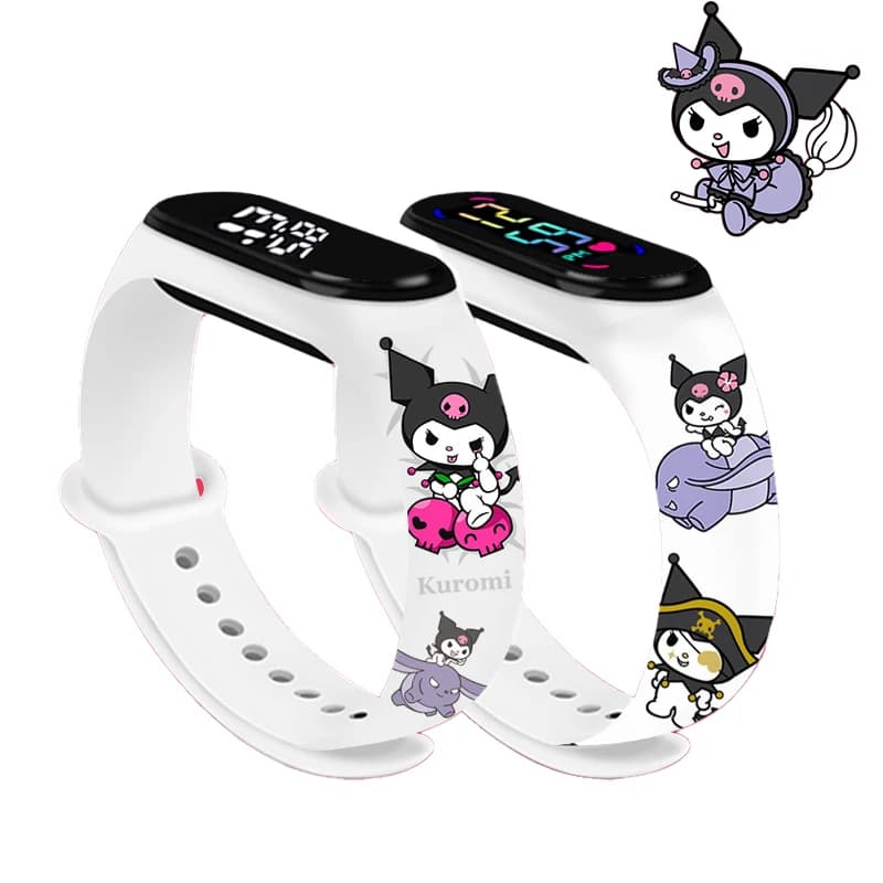 MINISO Kuromi Orologi per ragazze per bambini Bracciale sportivo Bracciale touch Orologio digitale per bambini impermeabile Orologio da donna relogio montre