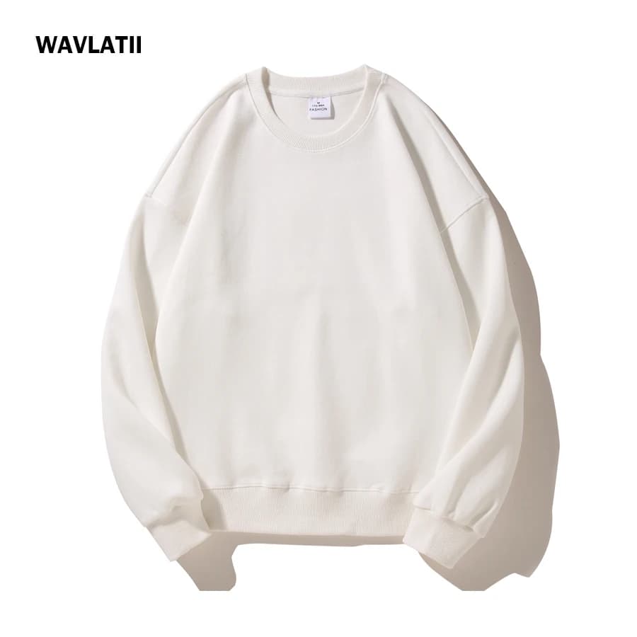 WAVLATII Nuove Felpe Oversize da Donna, Abbigliamento Casual Rosa, Top Sportivi Neri per Primavera e Autunno