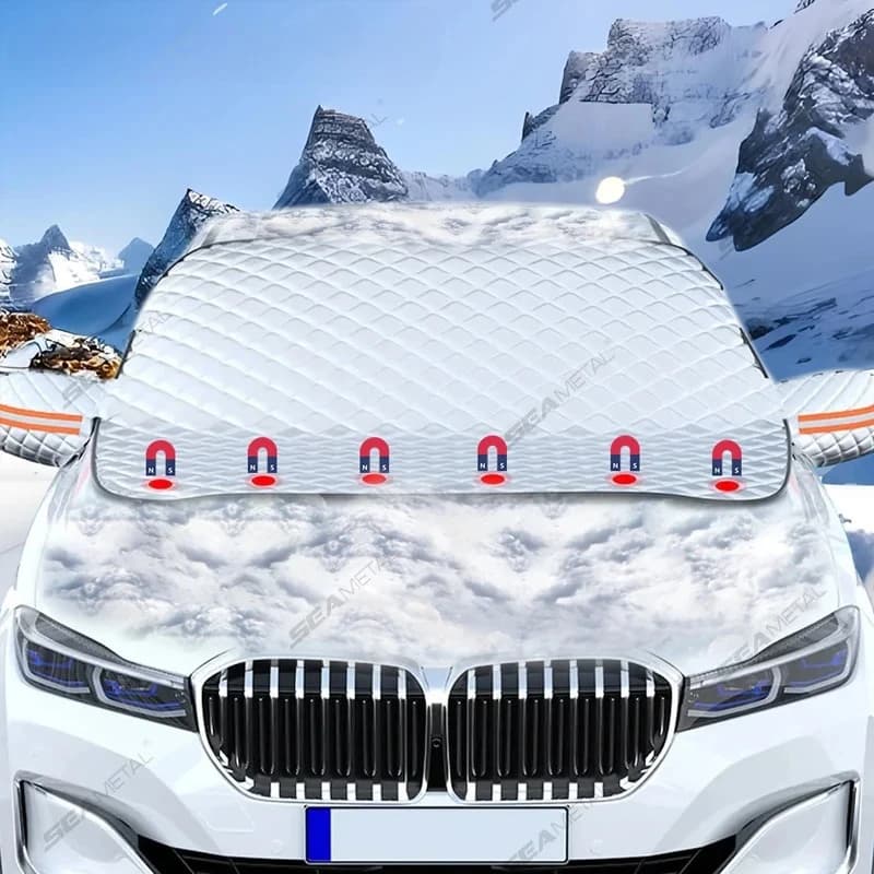 Copertura per parabrezza estivo Parasole riflettente UV Impermeabile Copertura di protezione solare universale per 4 stagioni Scudo da neve invernale
