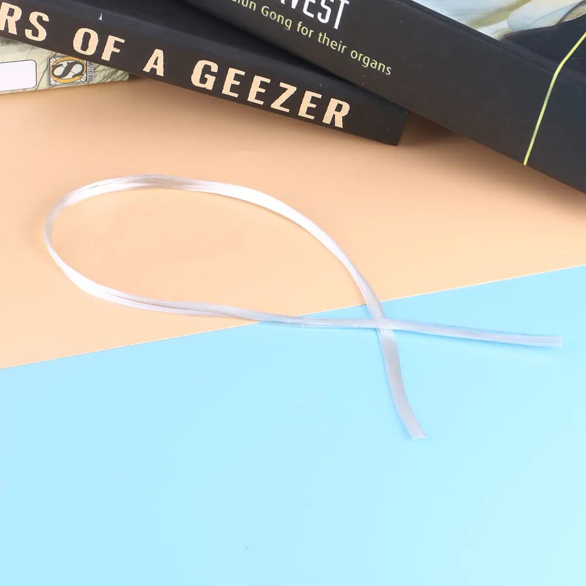 1 Piece 50Cm Premium White Glass Fiber for Nail Extensions, Resistant and Flexible Glass Fiber for Fai-da- Design ♪