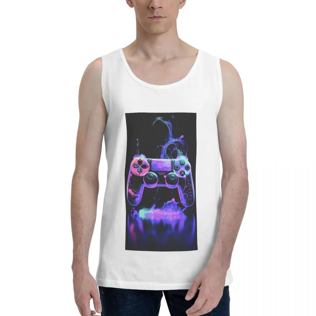 Gamer Life Gaming Felpa da uomo in cotone 100% Abbigliamento senza maniche Magliette da uomo T-shirt