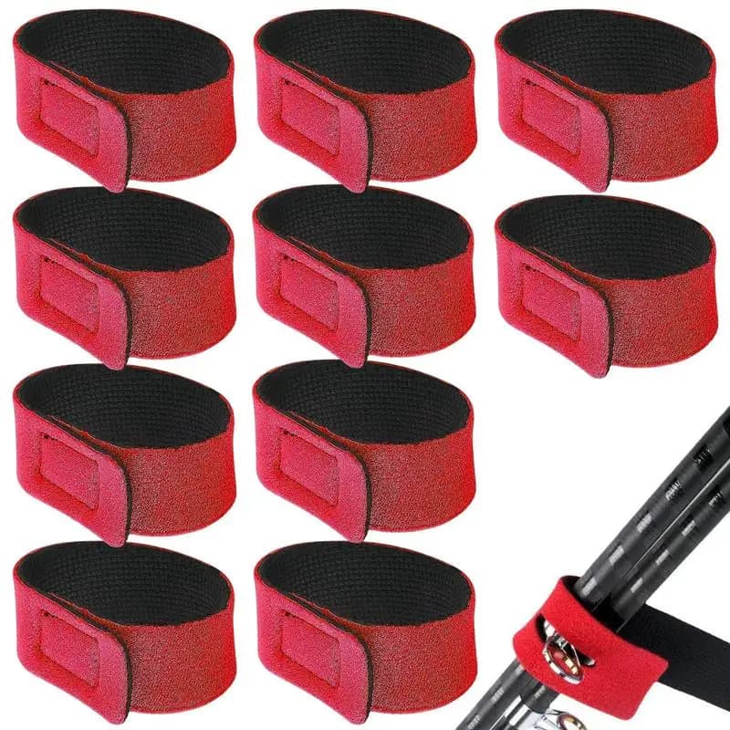 Cinghie per canne 10X Cintura per canna da pesca Supporti per canna da pesca Supporto per canna elastica per canne da lancio e supporti per cavi per canne da mosca