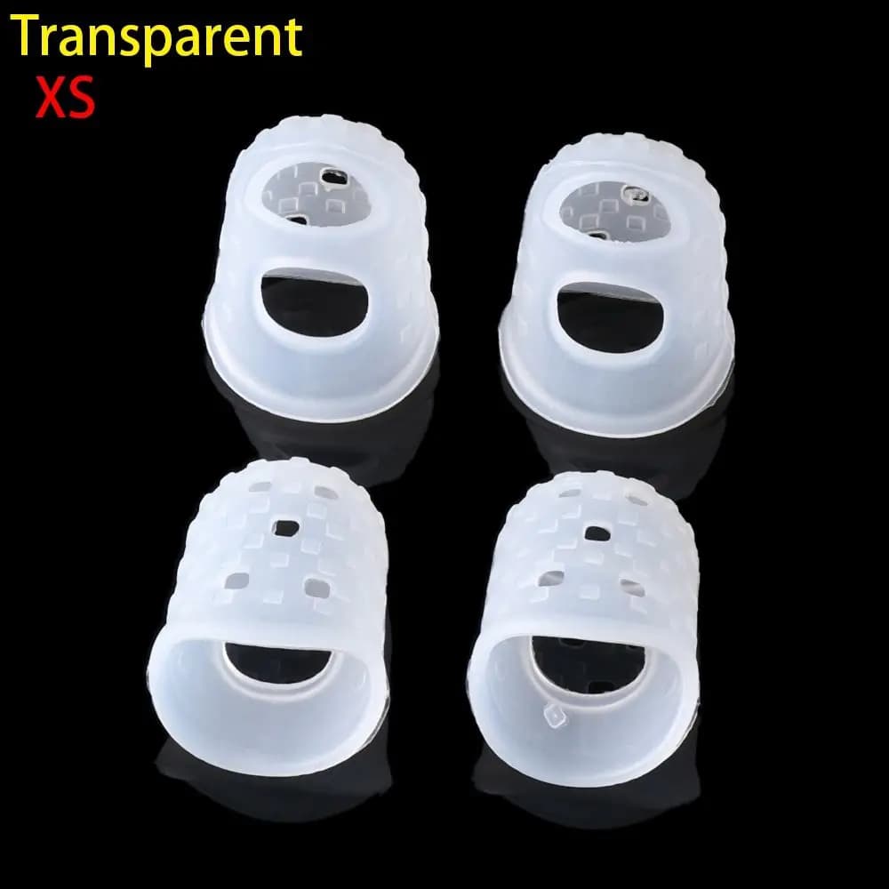 XS/S/M/L/XL Non-slip Silicone Fingerstall For Ukulele Guitars Press Accessories Guitar Fingertip Protection Finger Guards