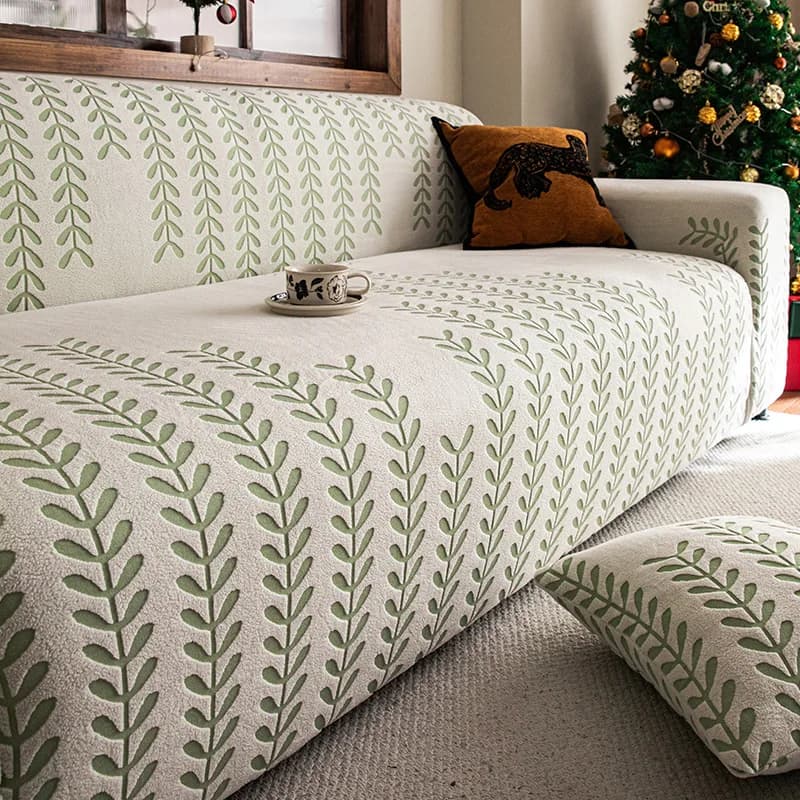 Copridivano Universale Elasticizzato Jacquard, Protezione Antiscivolo per Divano del Soggiorno, Copertura per Mobili per Tutte le Stagioni