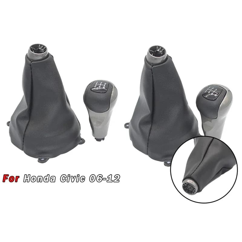 Integrated gearbox start and knob for Honda Civic 2006-2012 - Gear change cover, practical car spare accessories