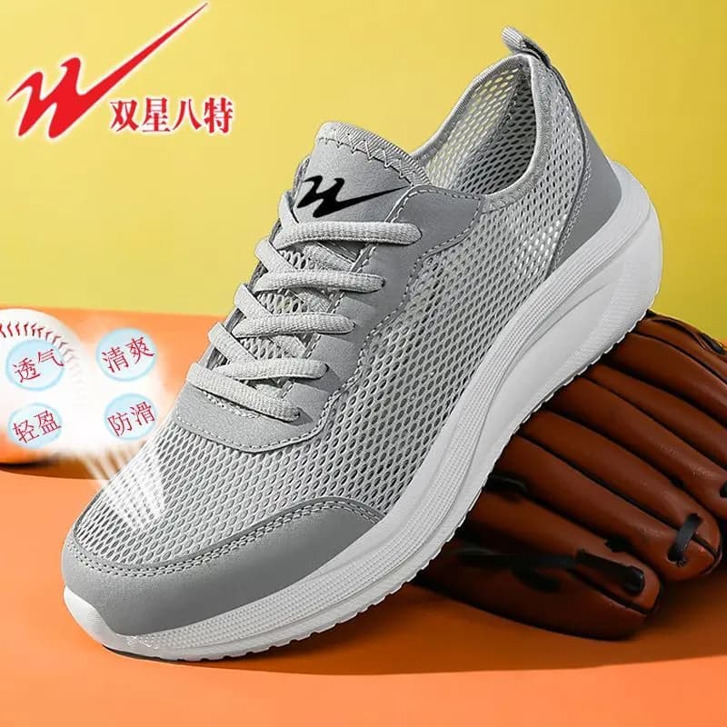 Scarpe da ginnastica da uomo per esterni in rete, resistenti all'usura, traspiranti, leggere, casual, da corsa, sportive, comode