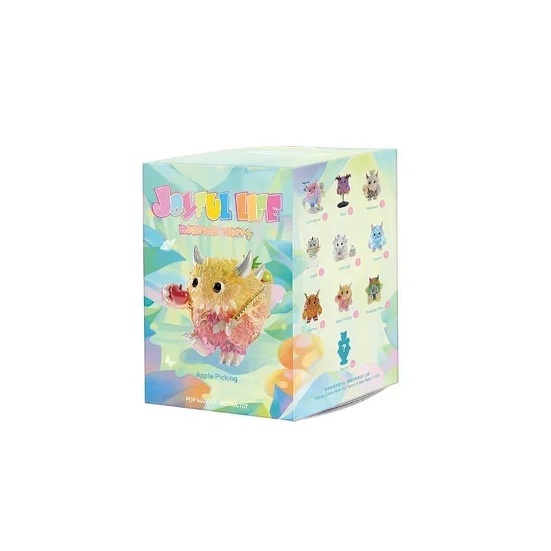 POP MART Instinctoy Monster Fluffy Joyful Life Anime Figure Doll Cute Ornaments Collection Blind Box Mystery Toy Gift